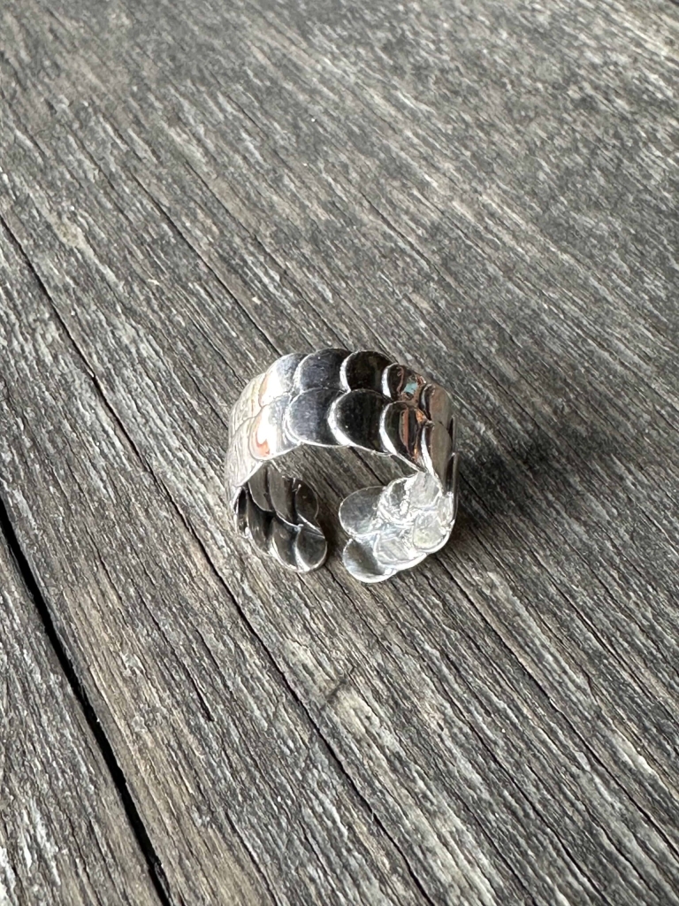 Anillo Escamas Plata