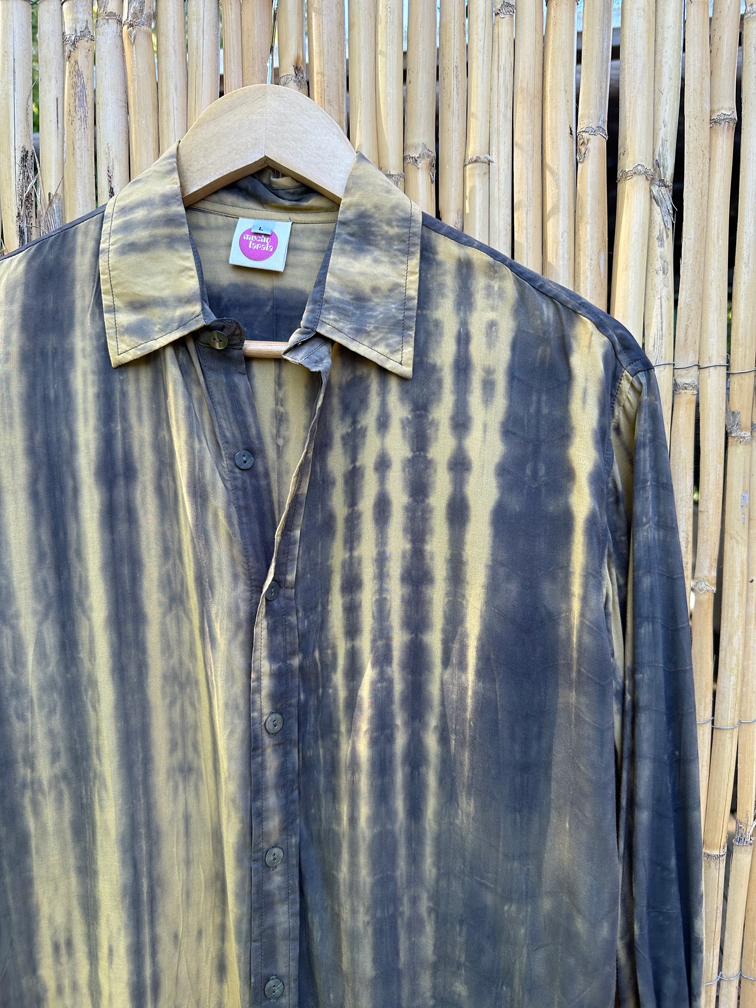 Camisa Tie Dye Vainilla & Gris - Imagen 2